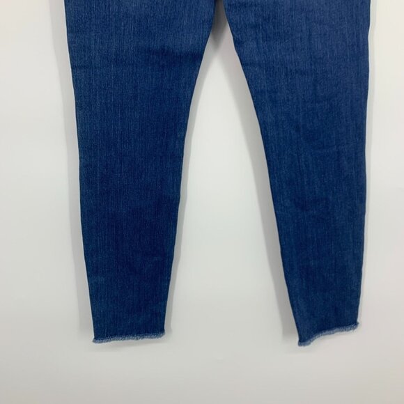 Pistola Jeans Blue Denim Skinny Ankle Fray Hem Mid Rise - Picture 8 of 8